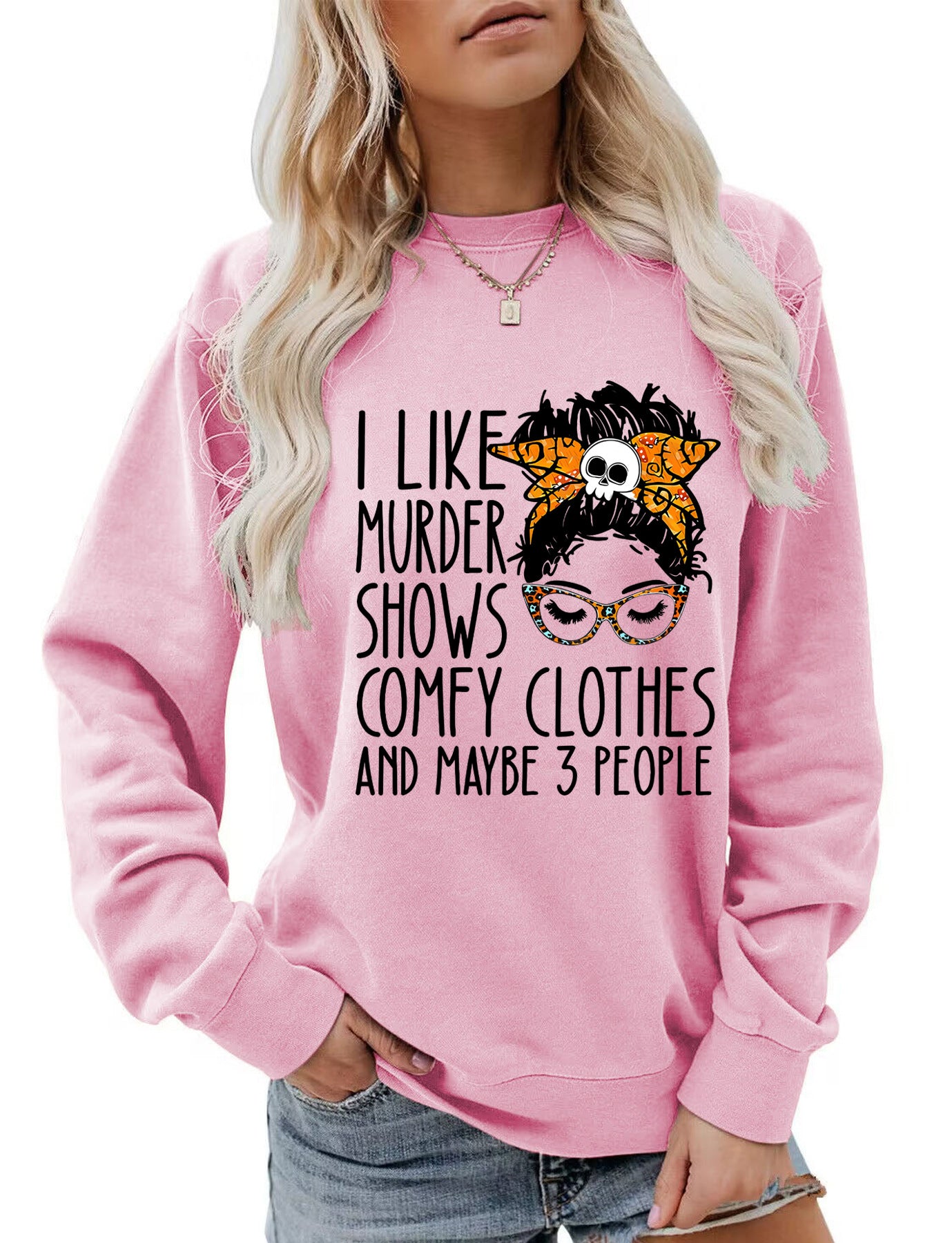 Back collar with velvet sweatshirt round neck letters