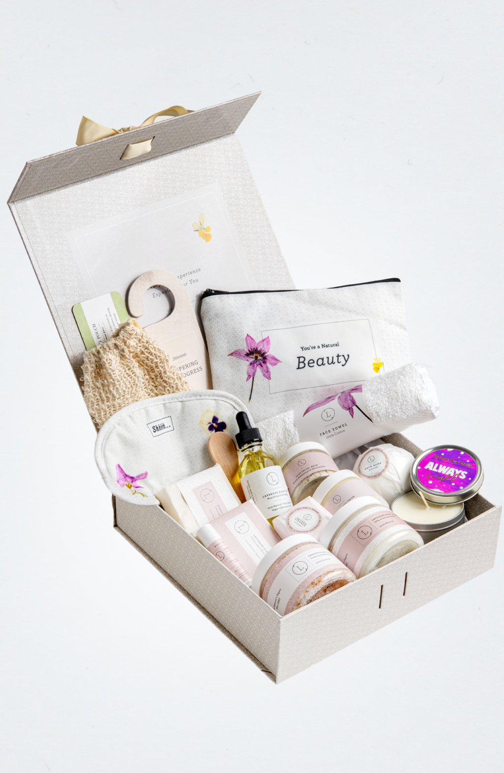 Lavender Natural Bath & Body basket