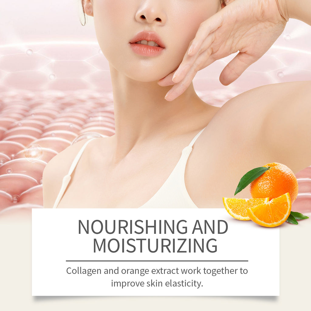 Orange Body Scrub, Fresh Orange Vc Exfoliating Cleanse, Nourish And Lubricate Body Skin ScrubOceaura Orange Body Scrub, Fresh Orange Vc Exfoliating Cleanse, Nourish And Lubricate Body Skin Scrub