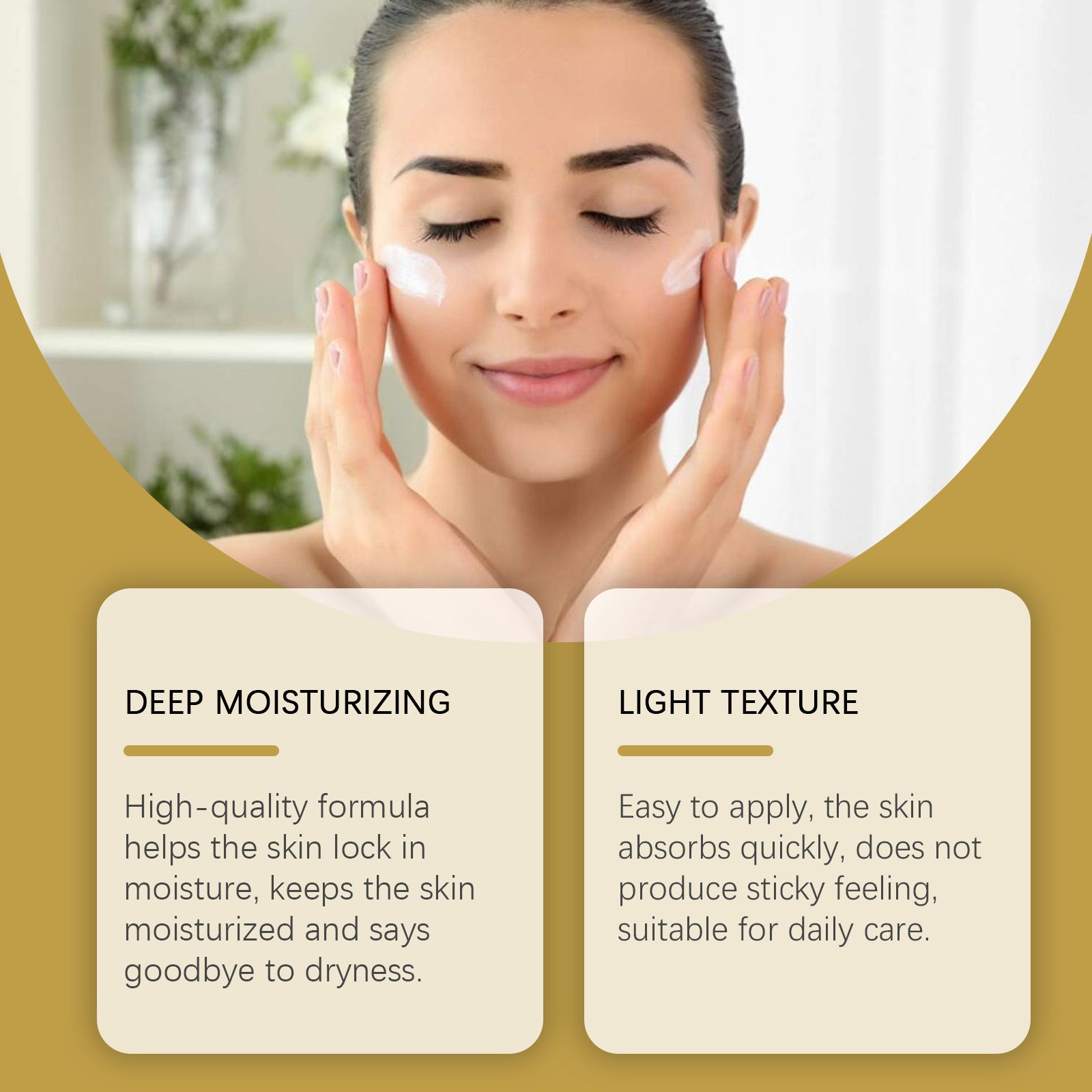 Rice Moisturizing Face Cream Moisturizes Skin With Refreshing, Gentle And Moisturizing Radiance