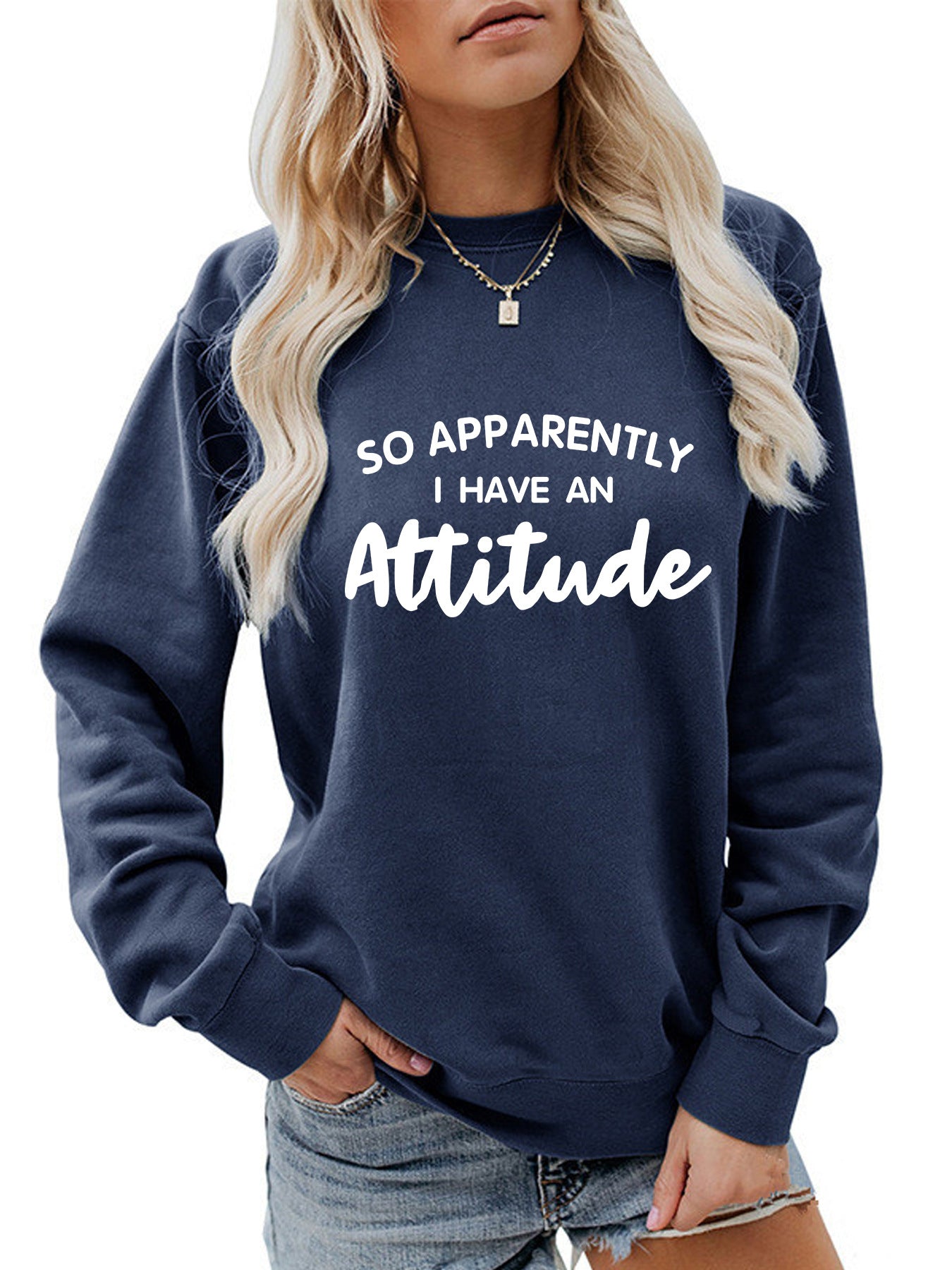 Back collar and velvet sweatshirt round neck slogan spoken language