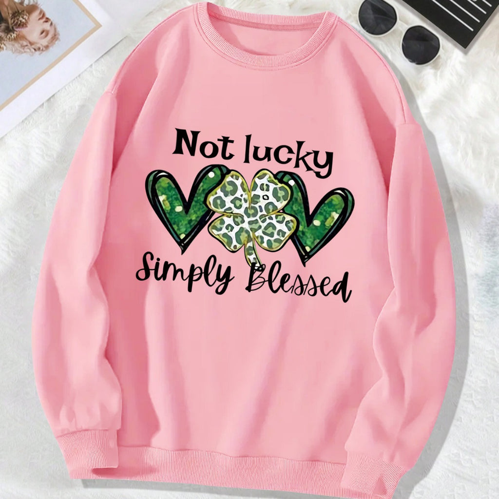 Back collar fleece hoodie round neck not made of clover