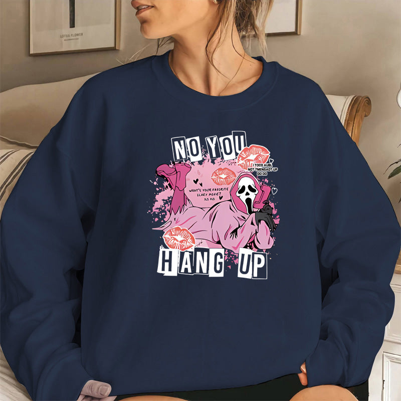 Back collar fleece hoodie