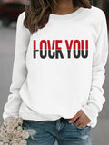 Round neck FOUFYOU printed pullover sweatshirt