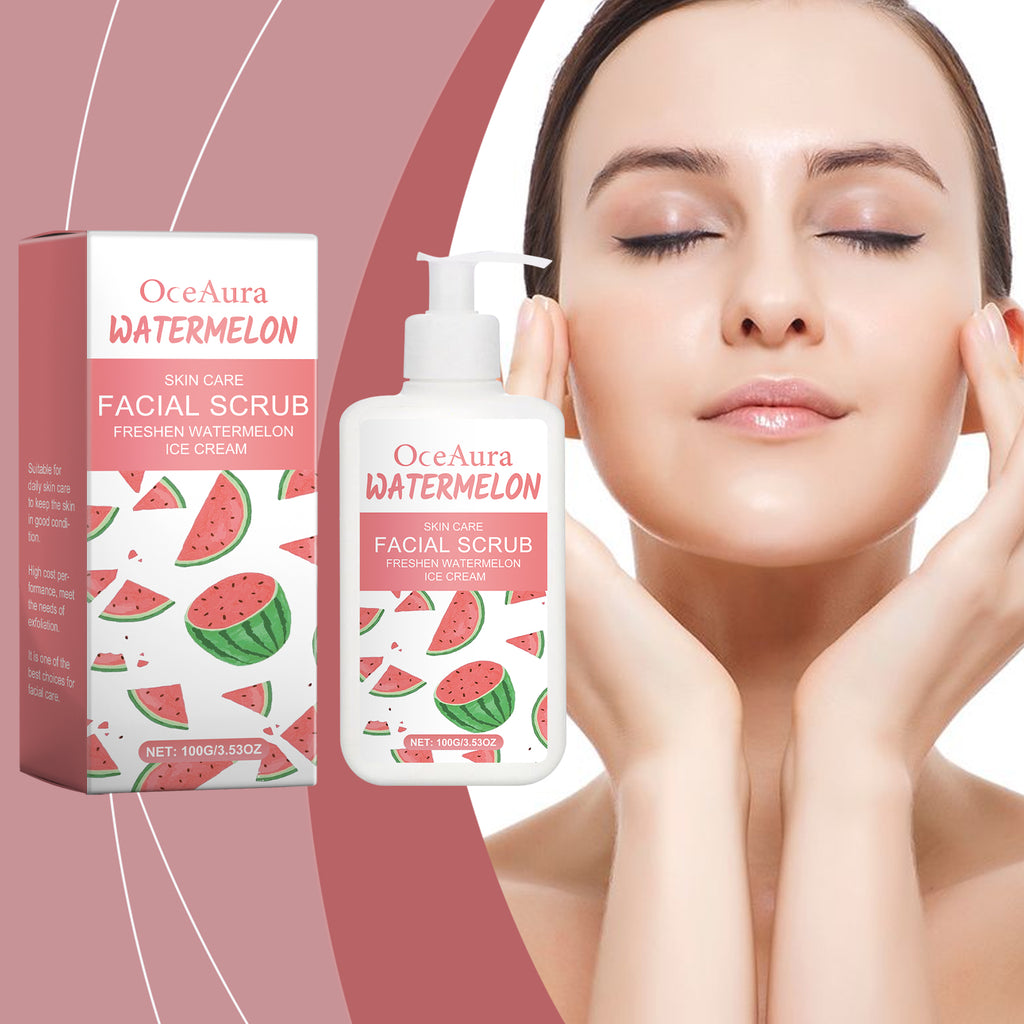 OceAura Gentle Exfoliating Scrub, Gently Cleanses And Moisturizes Face With A Delicate And Gentle Skin Scrub