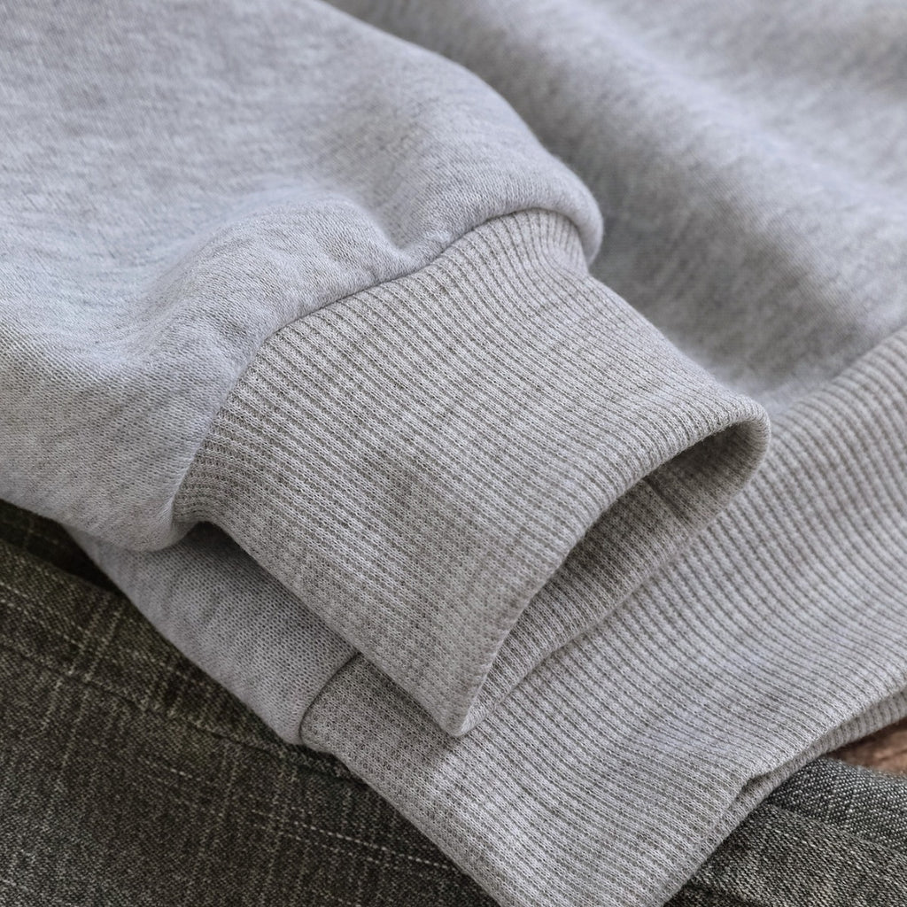 Back collar with velvet sweatshirt round neck letters