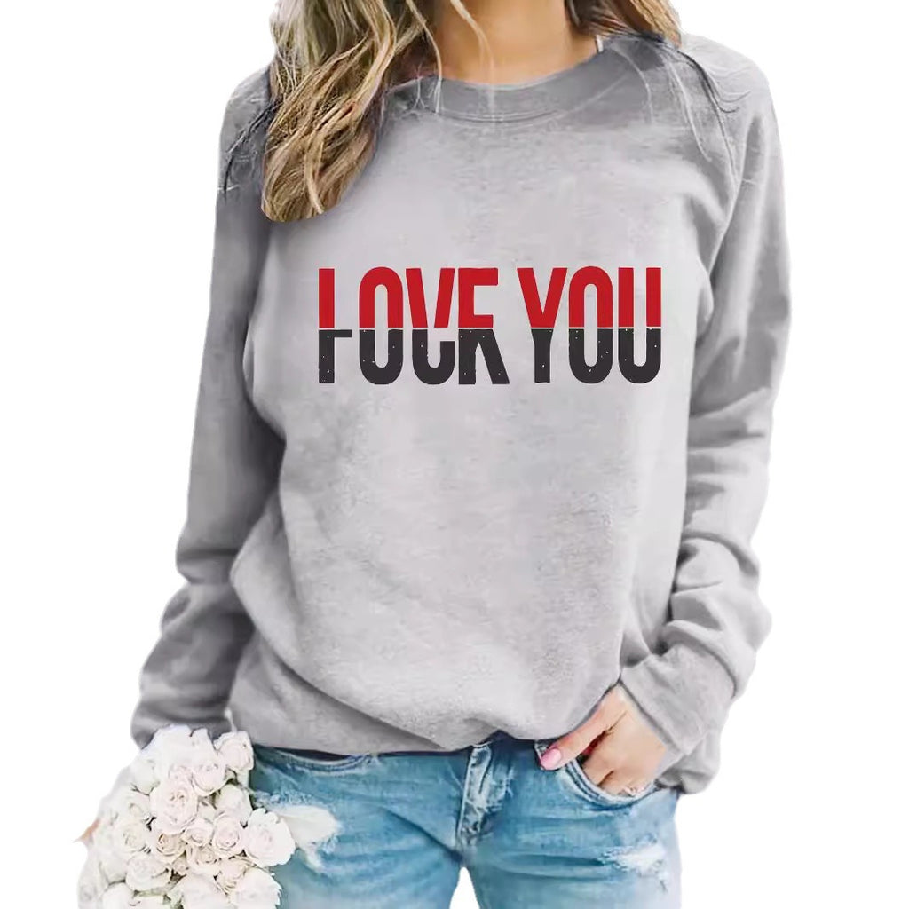 Round neck FOUFYOU printed pullover sweatshirt