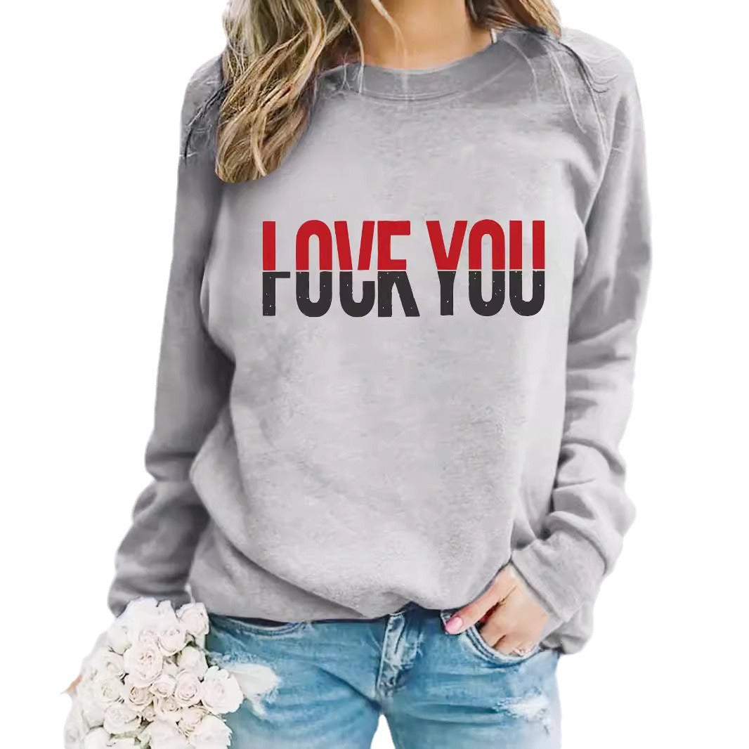 Round neck FOUFYOU printed pullover sweatshirt