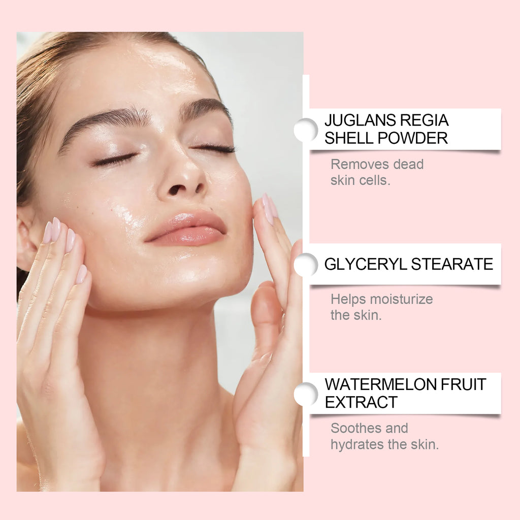 OceAura Gentle Exfoliating Scrub, Gently Cleanses And Moisturizes Face With A Delicate And Gentle Skin Scrub