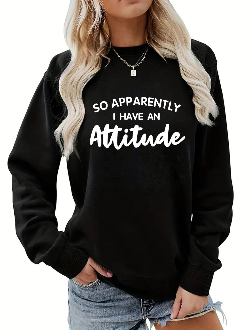 Back collar and velvet sweatshirt round neck slogan spoken language