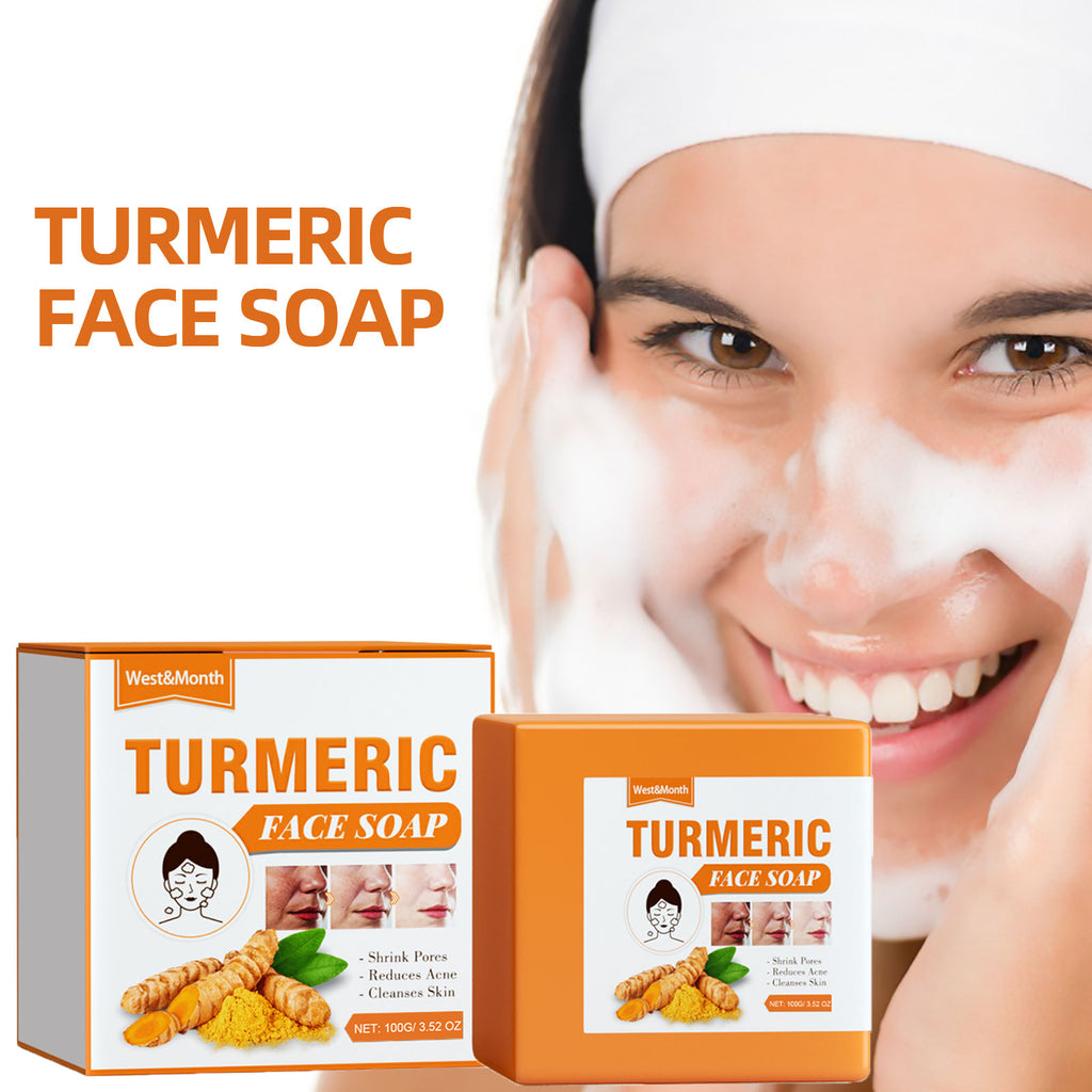 Turmeric Face Soap, Face Repair Gentle Cleansing, Fade Spots And Smooth Fine Lines Cleaner Soap