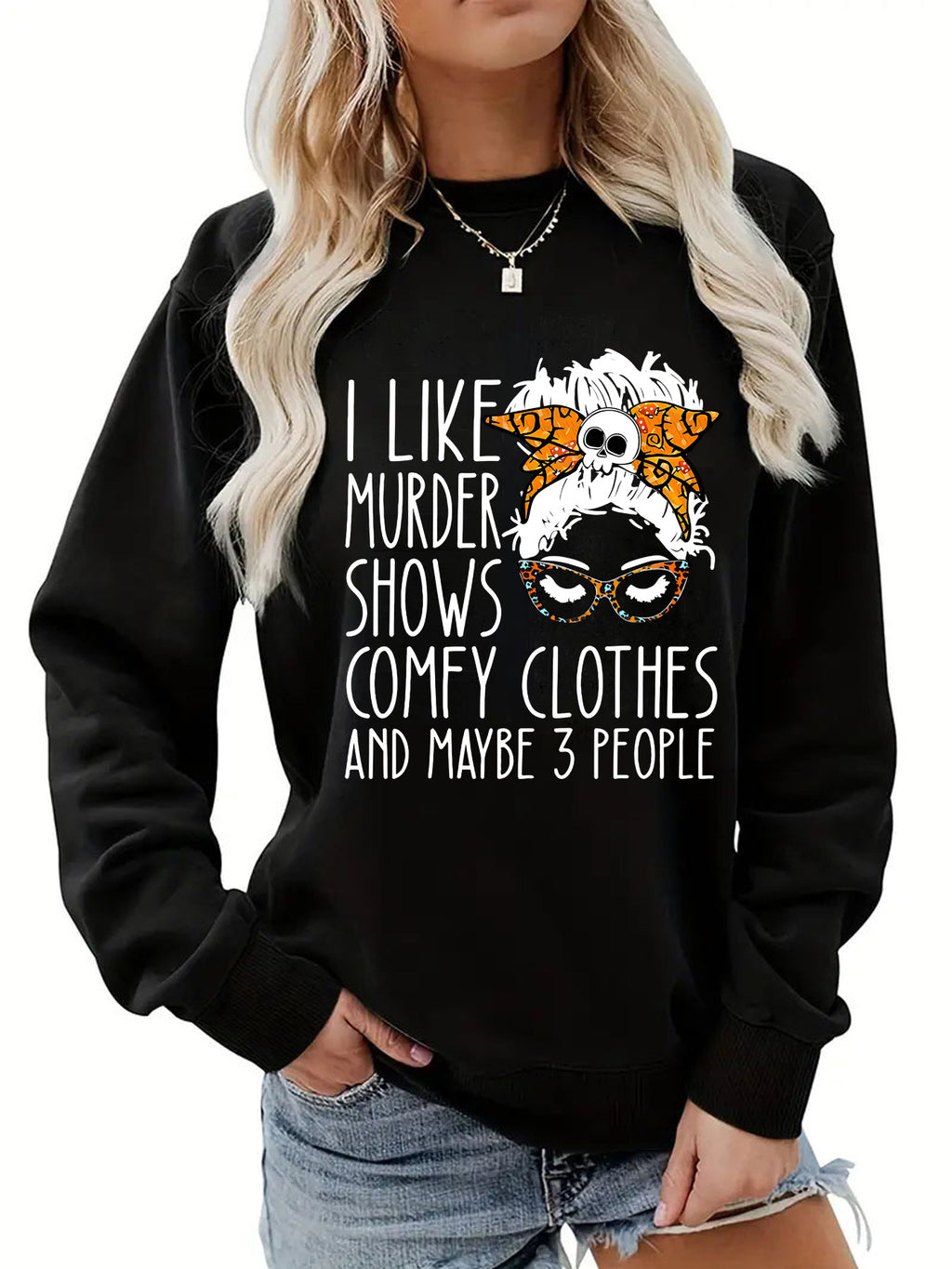 Back collar with velvet sweatshirt round neck letters