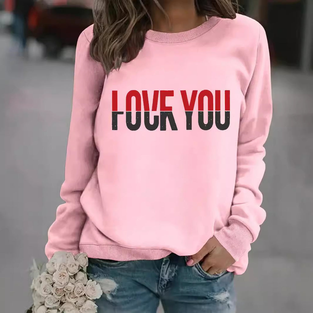 Round neck FOUFYOU printed pullover sweatshirt
