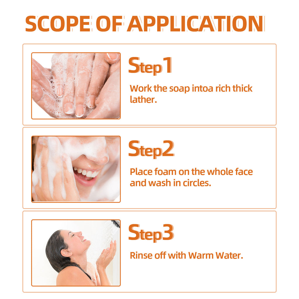 Turmeric Face Soap, Face Repair Gentle Cleansing, Fade Spots And Smooth Fine Lines Cleaner Soap